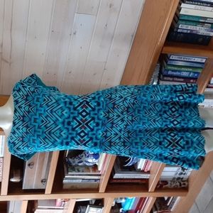 Anne Klein Turquoise, Black, Coral,  Geometric Pattern It’s the blue turquoise